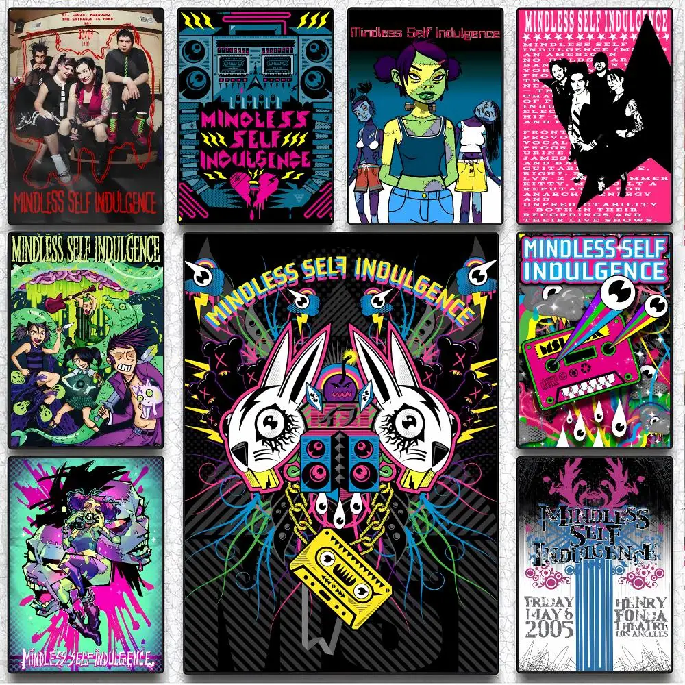 band rock M-Mindless Self Indulgence Poster Art Wall Decor Indoor Outdoor for Collectors