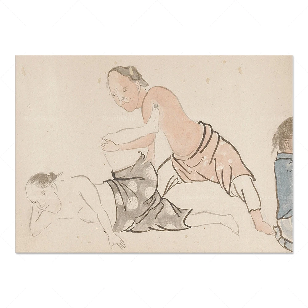 Acupuncture massage and acupuncture infographic print decorative canvas print poster