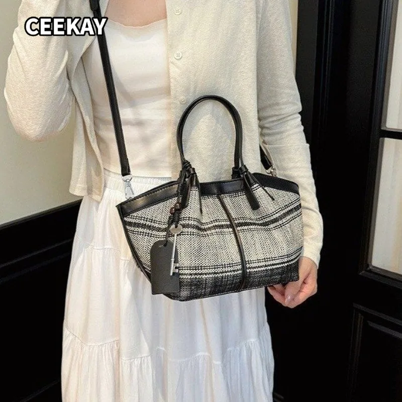 CEEKAY Mesh Tote Bag Hollow Out Woven Top Handle Drawstring Versatile Everyday Commute Casual Large Capacity Purse Women