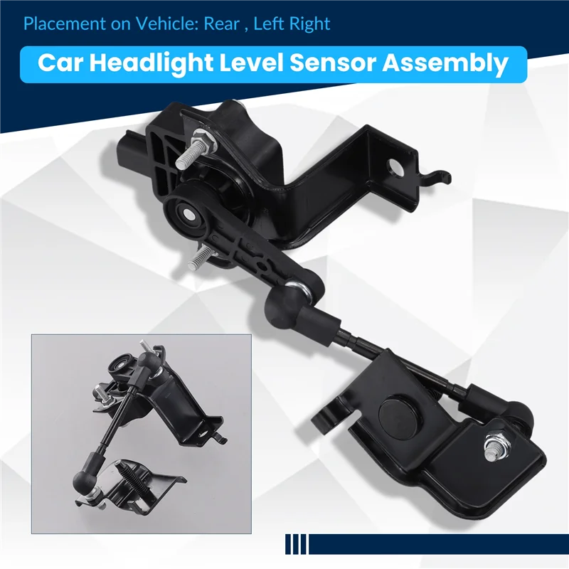 

1Pair Car Front Headlight Level Sensor Bracket FR3Z-3C097-B FR3Z-3C097-A For Ford Mustang 2015-2019 Body Height Sensor