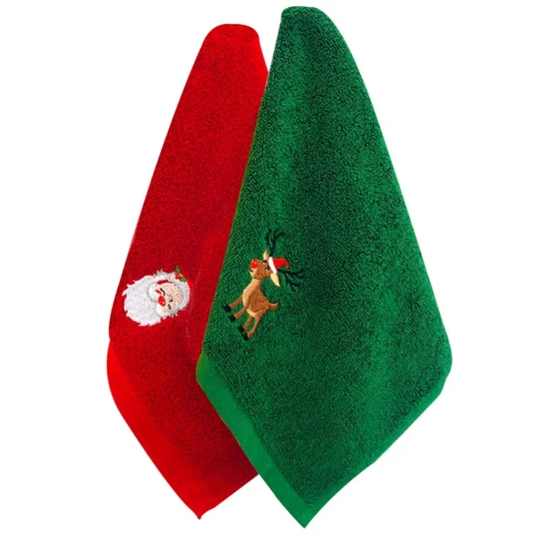 Cotton Christmas Hand Towels Premium Dish Towels Kitchen Towel Set For Home Kitchen Bar Towels