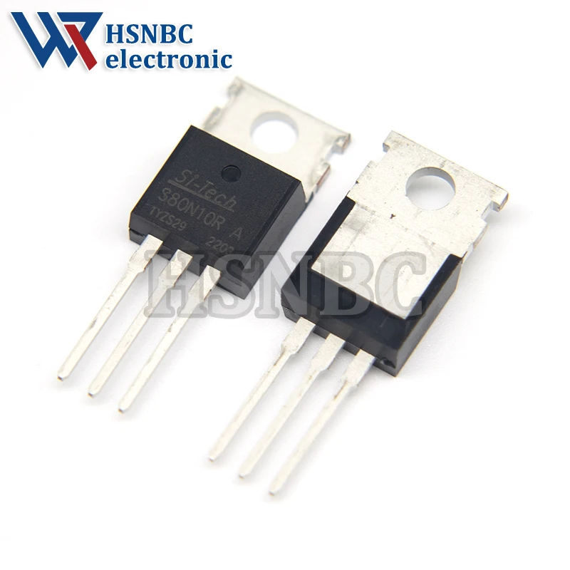 

10Pcs/Lot S80N10R S80N10 80N10 TO-220 100A 80V N-Channel Power MOSFET Transistor 100% New Original