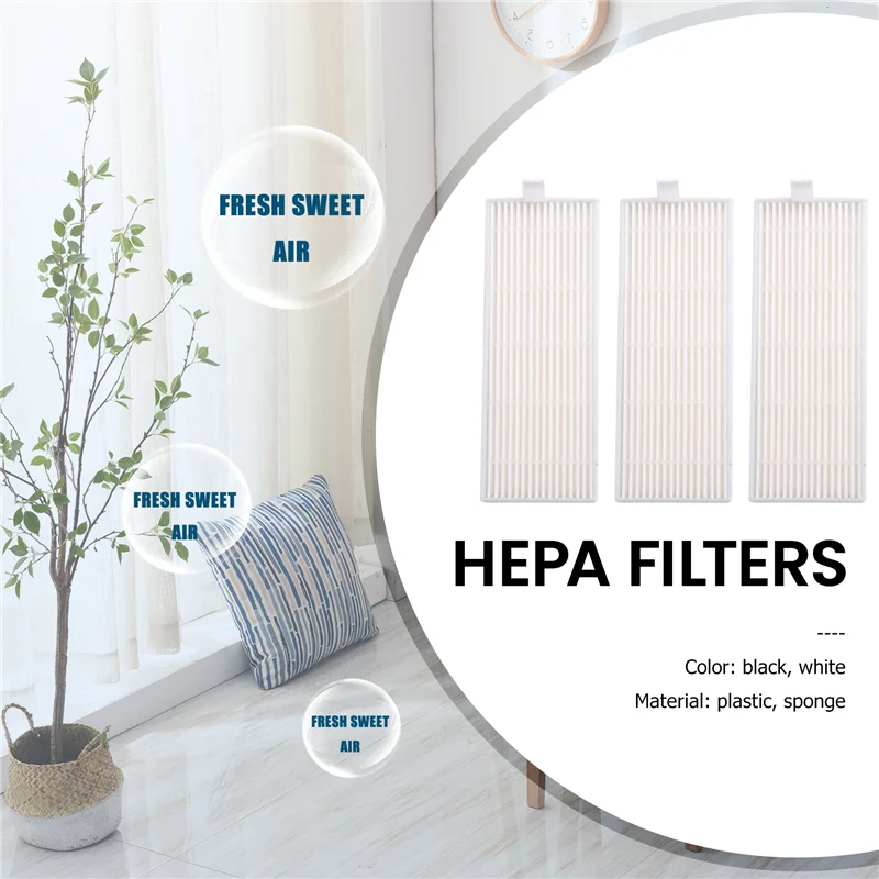 【Popular】NEW 5Pcs Sponge + 5Pcs Hepa Filter For Replacement Chuwi Ilife A4 Robot Vacuum Cleaner