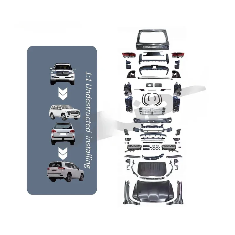 

Car accessories Facelift body kit 2008-2021 LC200 upgrade to 2022 LC300 For Land Crulser