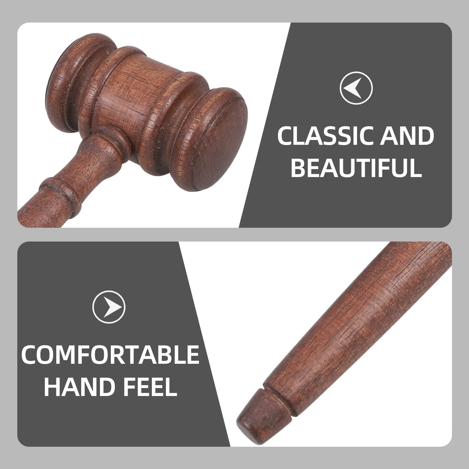 1Set Vintage Auction Hammer Set Retro Wooden Gavel with Display Base for Judge Lawyer Courtroom Collection Elegant Sturdy