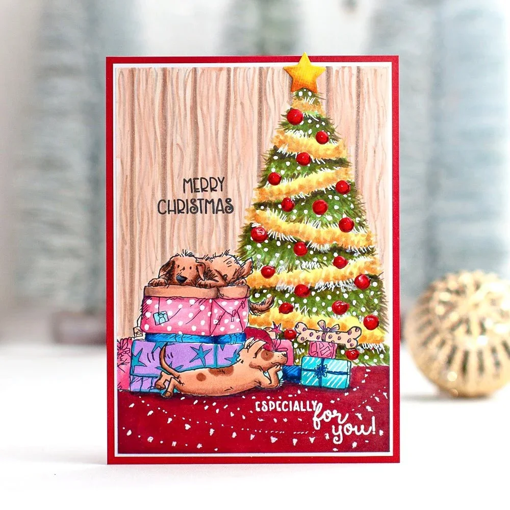 Cute Mouse Series Twinkle Little Star Stamps and Cutting Dies Gingerbread House Stamp StampFor DIY Scrapbooking Craft Card Makin