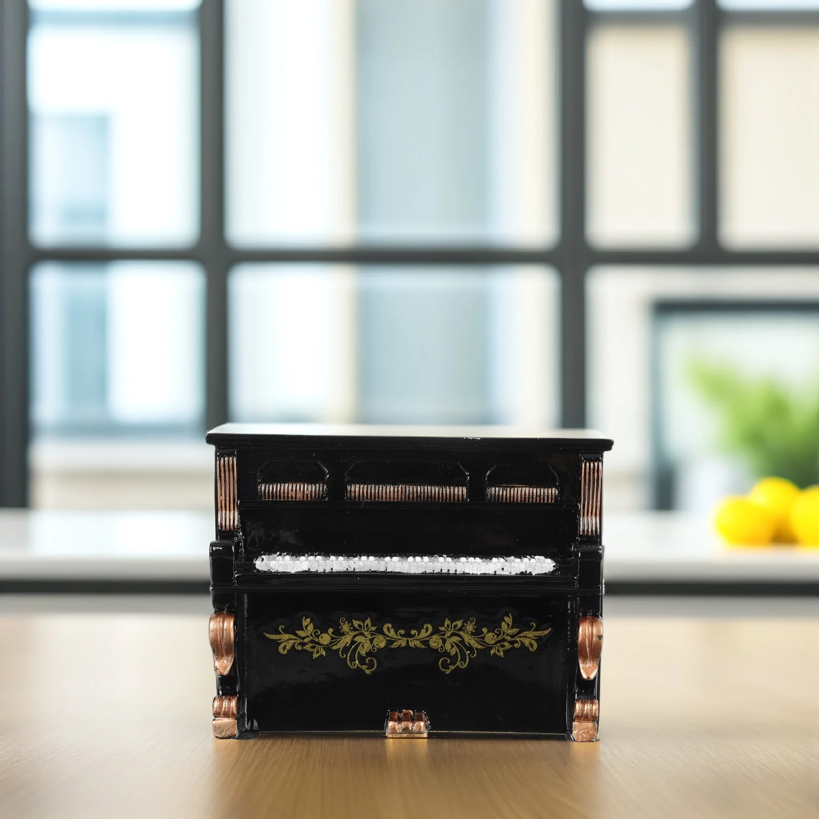 

1Pcs Piano Succulent Flowerpot Resin Mini Planter Desktop Decoration Gardening Pot Mini Flowerpot Piano Shaped Succulent Planter