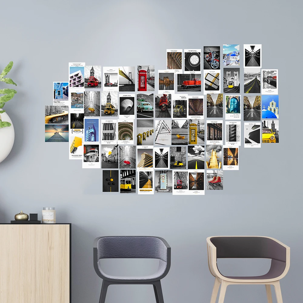 Набор для фотоколлажа открыток, набор для настенного коллажа, изысканные эстетические постеры, декор для спальни