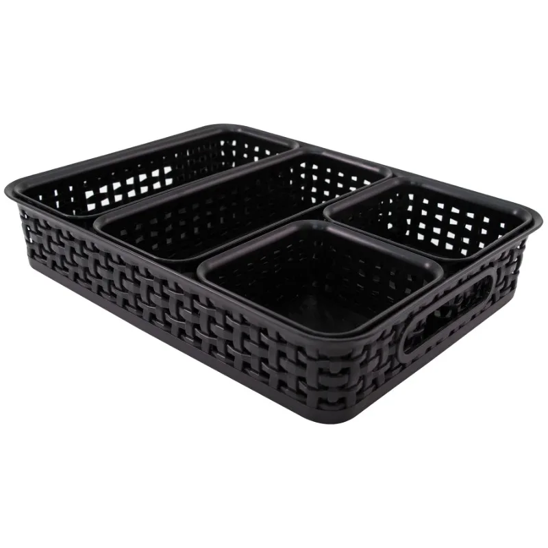 

5-pack Plastic Weave Bins