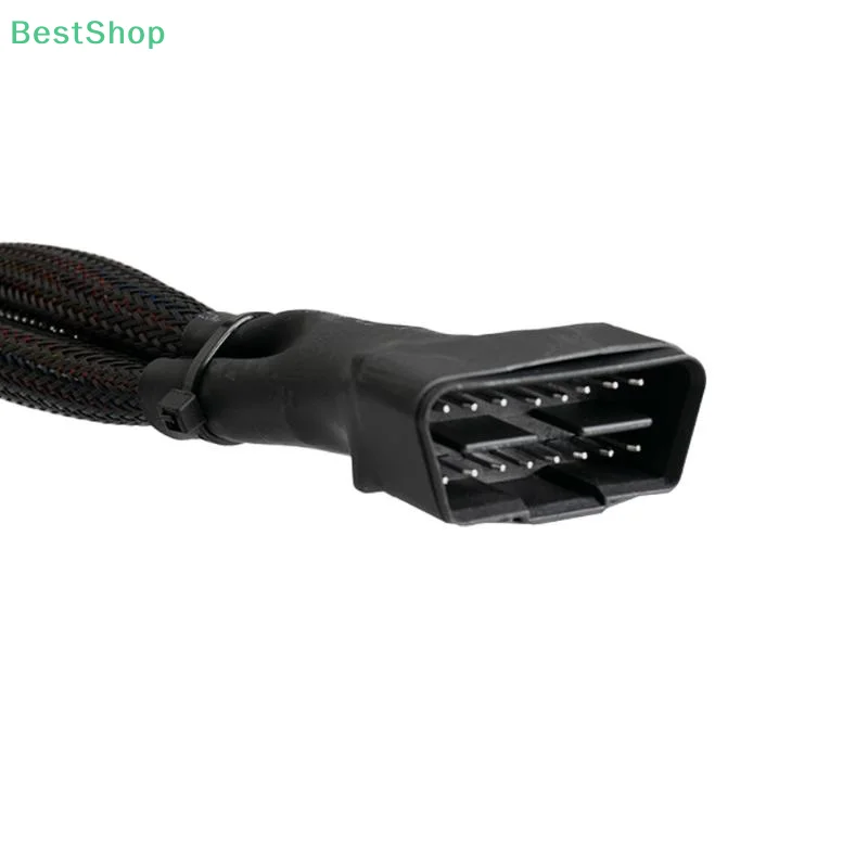 Fotografia 7: ★ ★ ★ Cabo de extensão de cotovelo obd2 macho para fêmea dupla com 16 pinos disponíveis para conectar adaptador extensor convertido 1 em 2