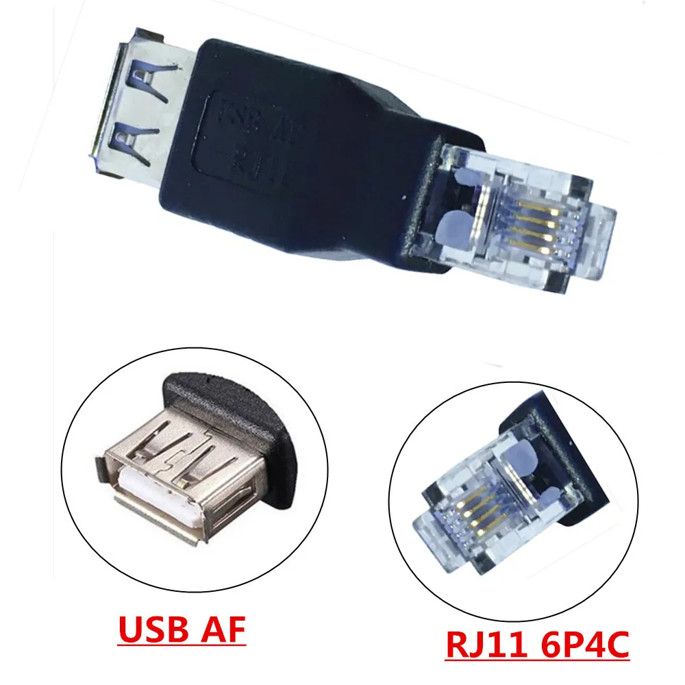

UAB AF/RJ11 USB A «мама» к телефонному адаптеру 6P 4C Интерфейс RJ11