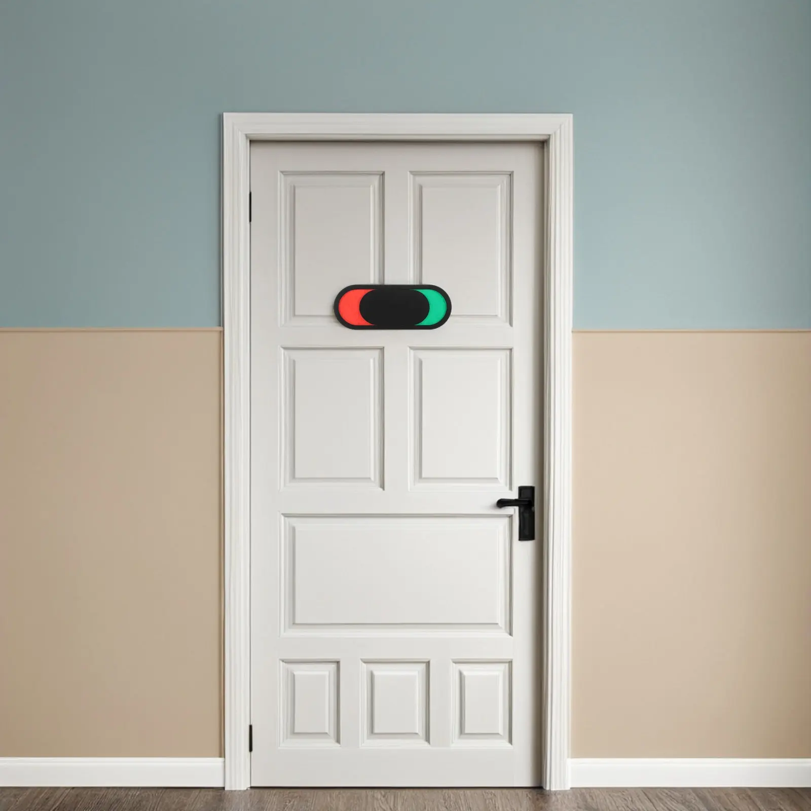 Acrylic Office Blank Sliding Door Signboard Door Privacy Sign Indicator Vacant Occupied Business Bathroom Restroom