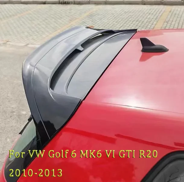 

Задний спойлер на крышу, спойлер с крыльями для Volkswagen VW Golf 6 MK6 VI GTI R20 2010-2013, спойлер из АБС-пластика для заднего крыла