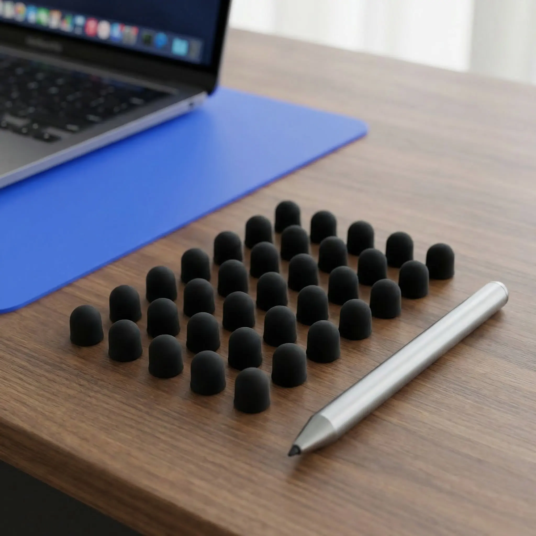60Pcs Silicone Stylus Tip Replacement High Sensitivity Capacitive Pen Tips for Touch Screen Tablet Phone Drawing