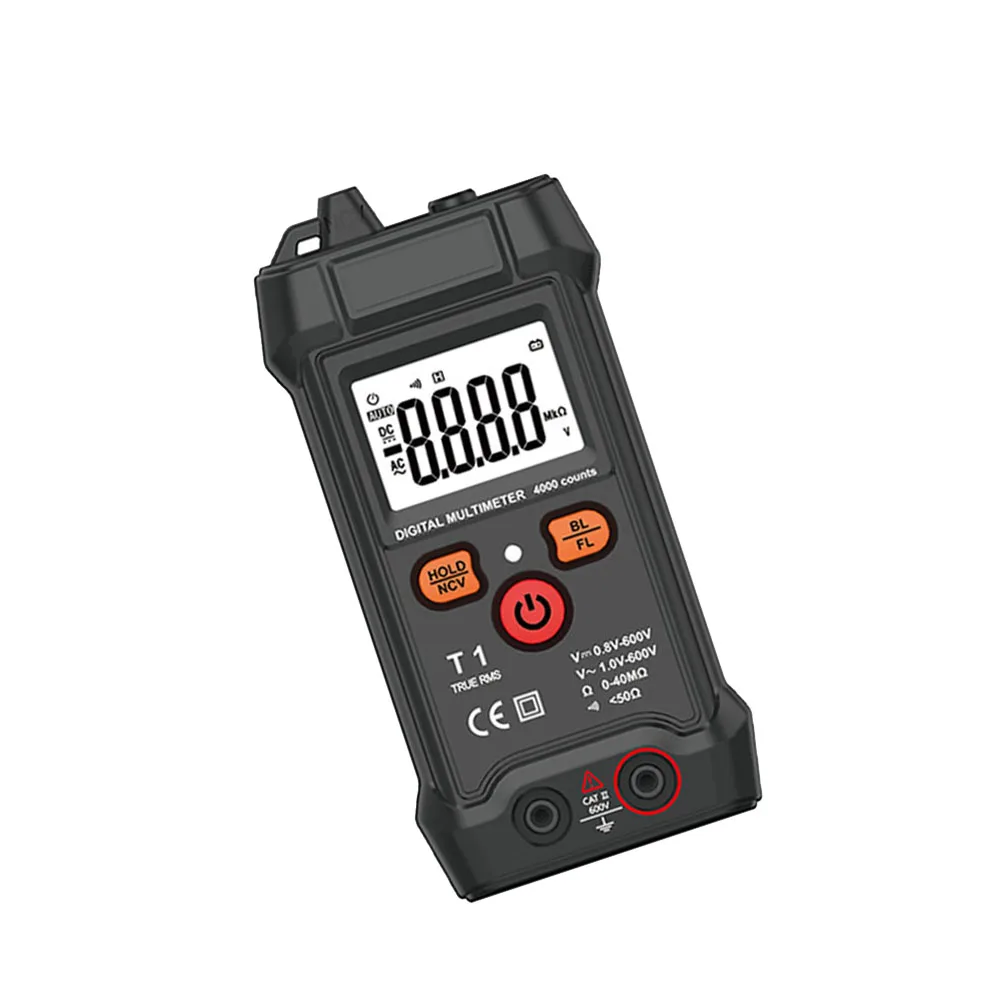 Auto Ranging 4000 Counts Digital Multimeter with NCV Tester for General Purpose AC DC Voltage and Resistance Work