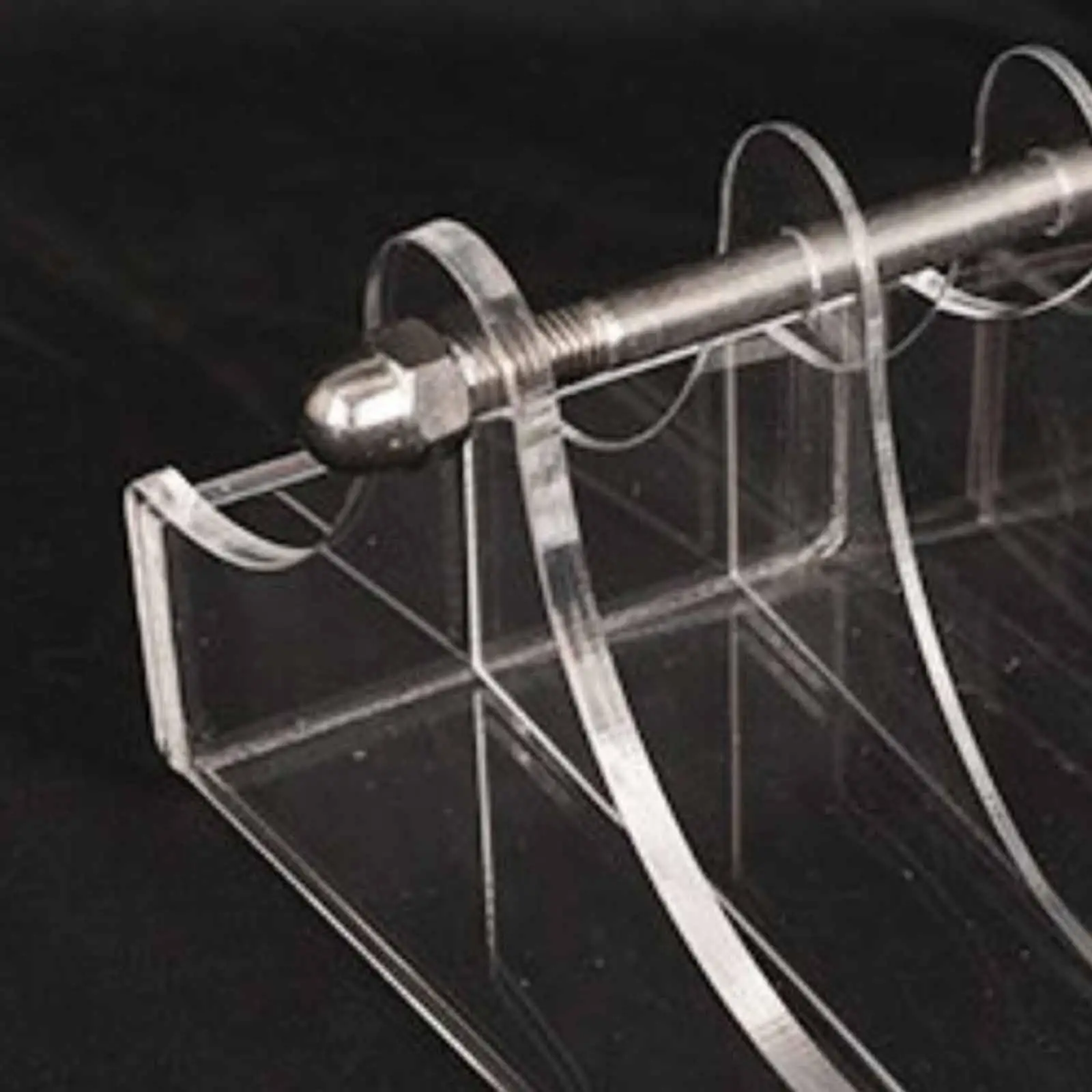 Clear Acrylic Spool Rack for Ribbon Organizer Tabletop Sewing Thread Holder Craft Room Storage Twine Dispenser