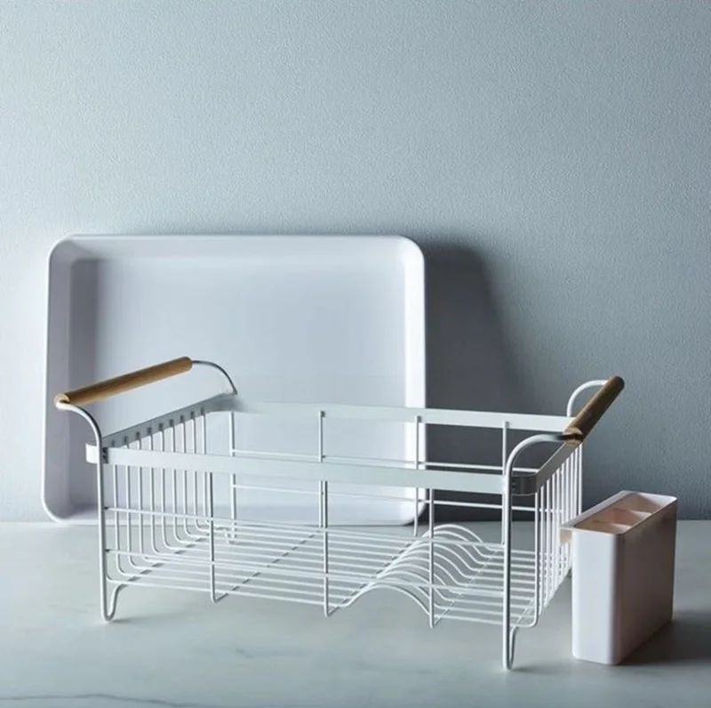 panier-de-rangement-et-d'egouttage-pour-ustensiles-de-cuisine-et-de-salle-a-manger-style-nordique-blanc-en-acier-inoxydable-304-antirouille-a-poser-au-sol