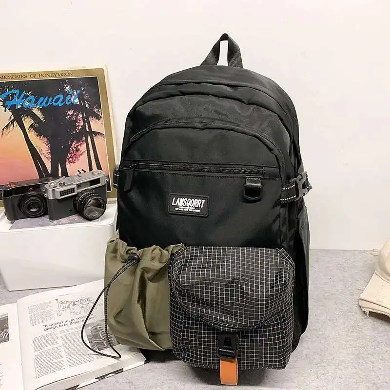 Trendy Large Capacity Backpack Fashion Shoulder Bag for High School Boys College Girls Laptop Bag 2025