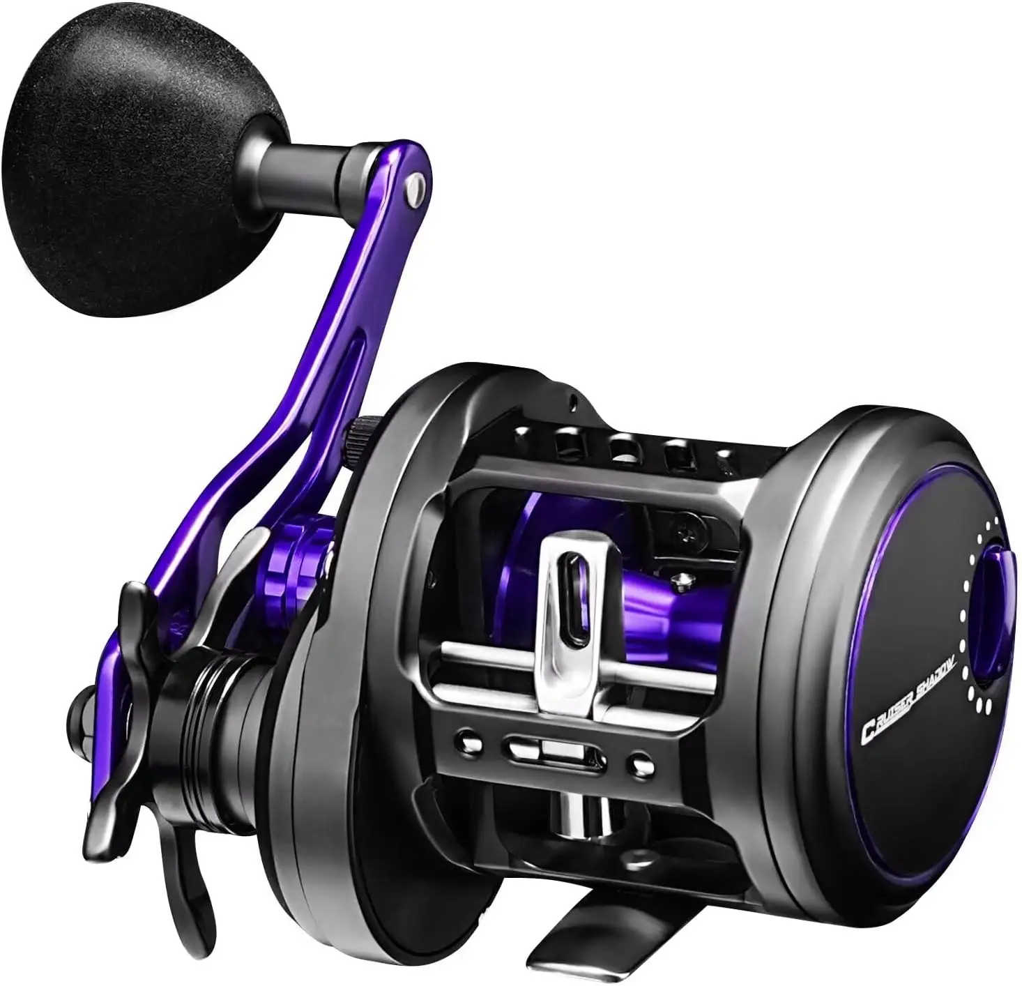 

Shadow Round Reel - Full Metal Body Baitcaster with 17.64lbs Max Drag, 8+1 Stainless Steel Ball Bearings, Co