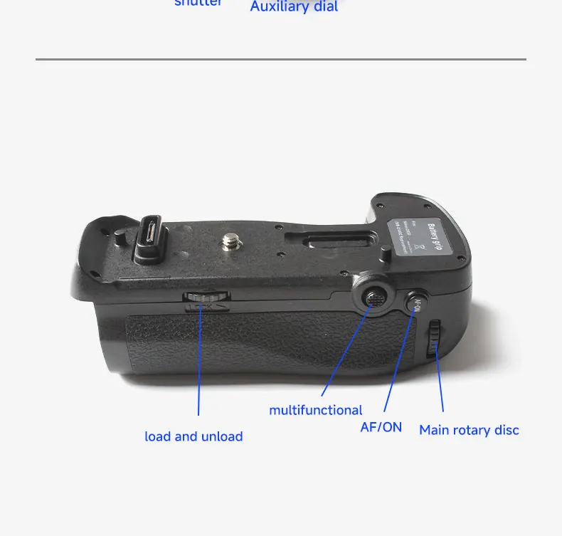 MB-D18 Batteriegriff für Nikon D850, Unterstützung für vertikale Aufnahmen, kompatibel mit EN-EL15, EN-EL15a oder 8 AA-Batterien – Detail 10