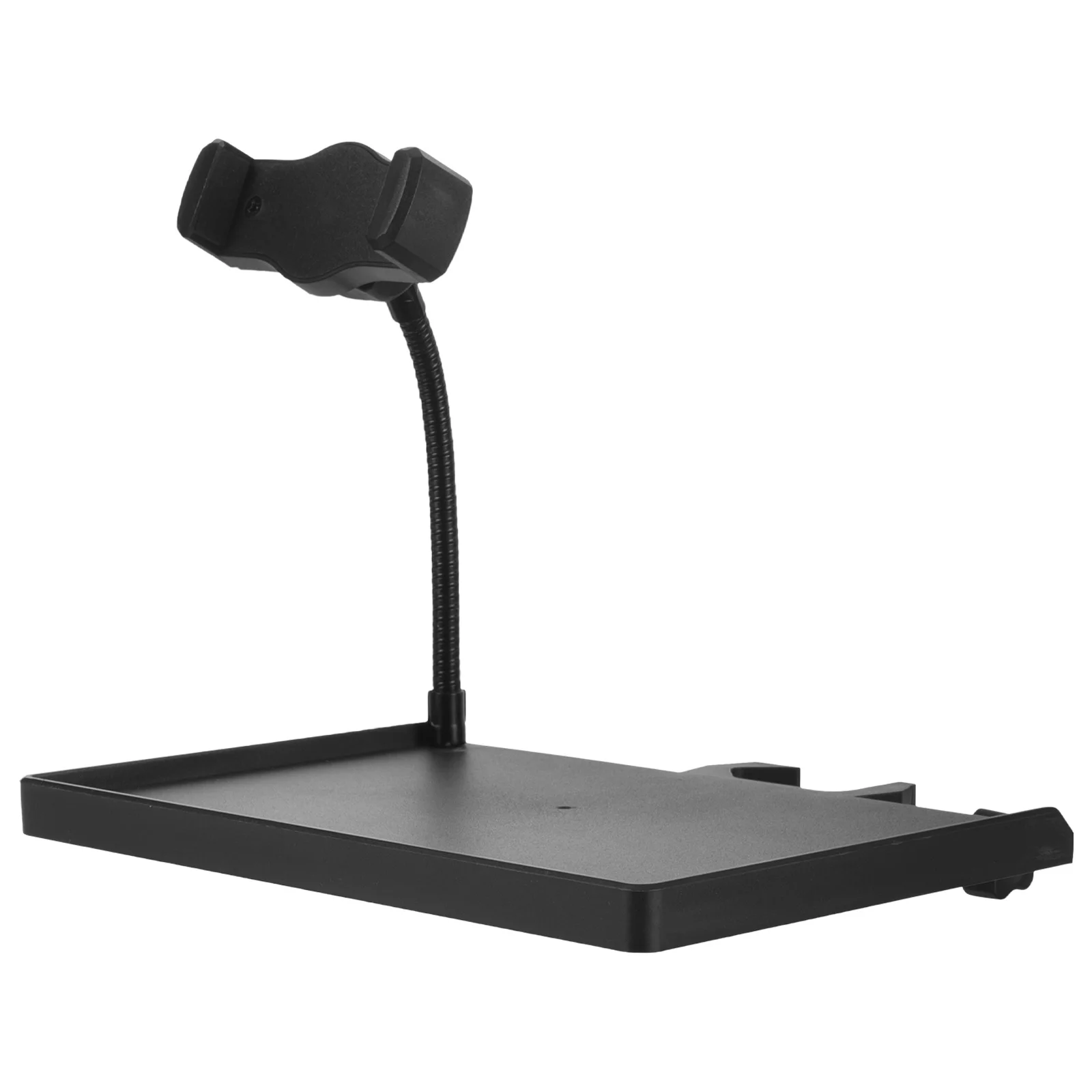 

Microphone Stand Plastic Tray Adjustable Clip-on Mic Stand Shelf Holder Live Broadcast Sound Card Tray Phone Holder