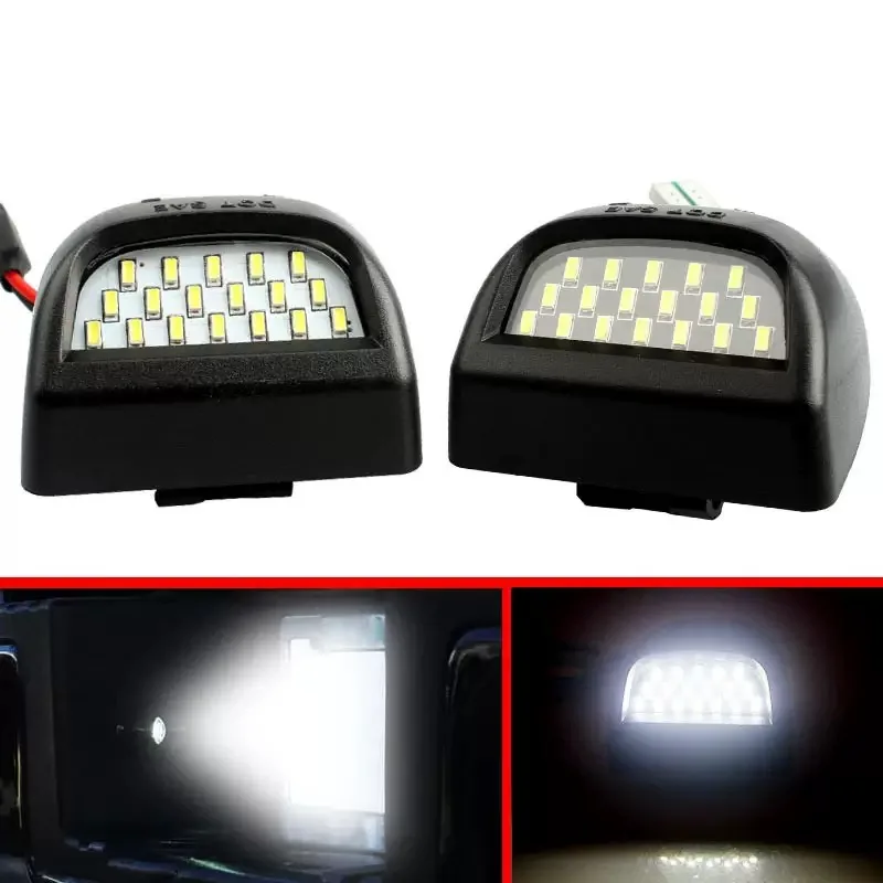 

2PCS for GMC Sierra Chevy Silverado Yukon XL1500 2500 LED License Number Plate Light Lamp Assembly Replacement Pickup White