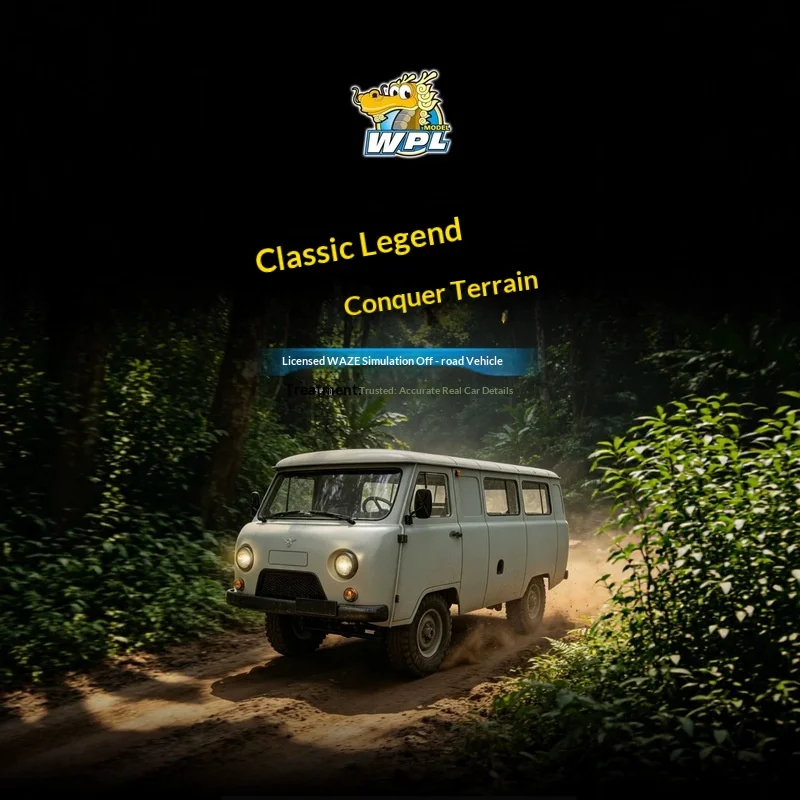 WPL C104 4WD Off Road RC Car UAZ 452 Simulated Remote Control Crawler Truck For All Terrain Adventure