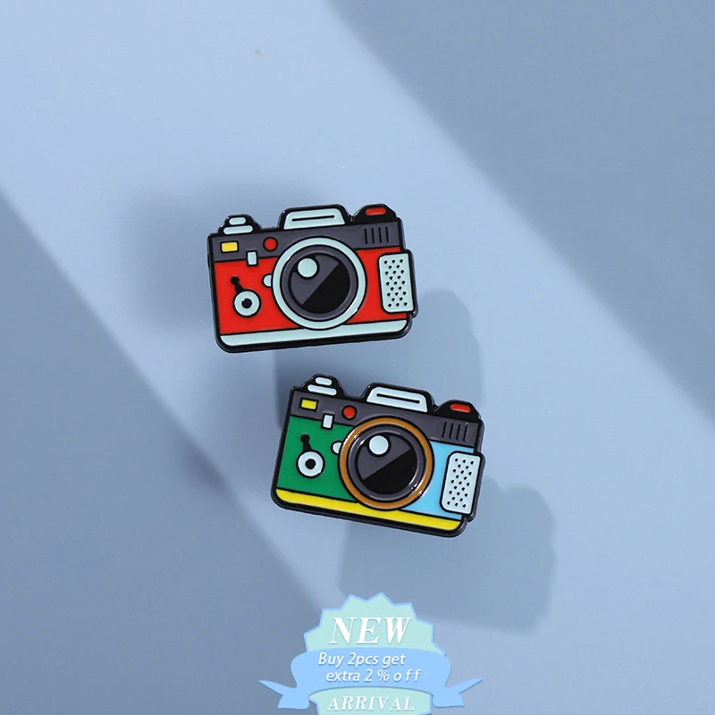 Polaroid Camera Enamel Pin Shutter Record Life Photo Brooches Laple Backpack Badge Sweet Lovely Jewelry Gifts For Girl Friend