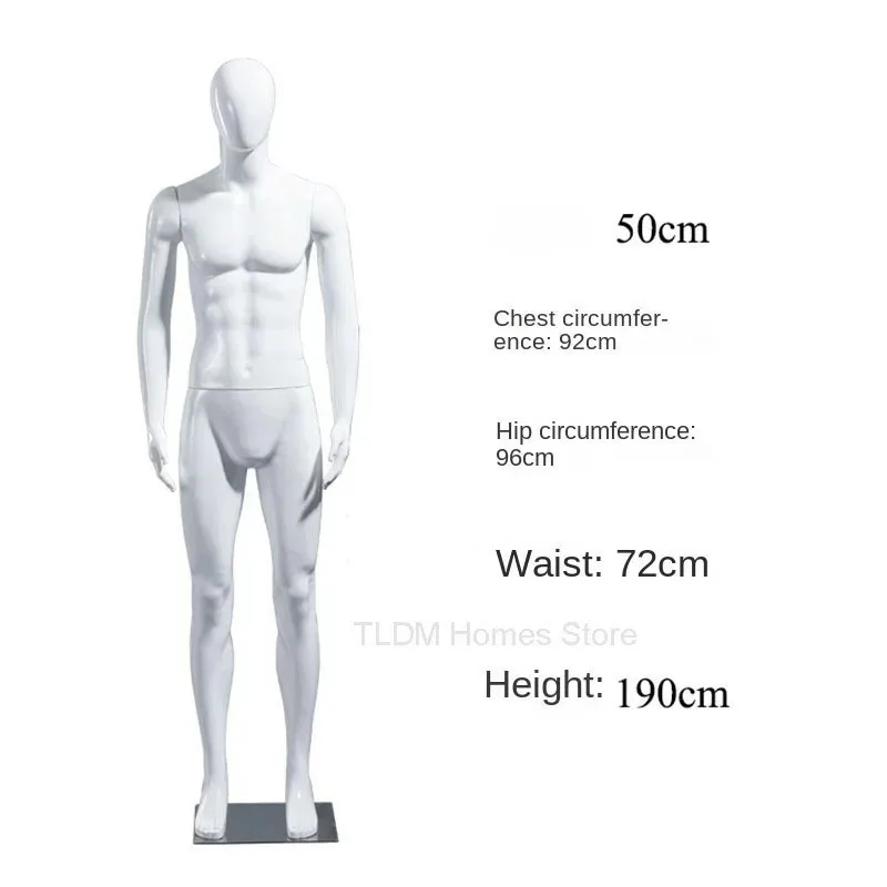 Male Nude Model for Men's Clothing Store Couture Props Full Body Plastic Dummy Shopping Mall Window Display Clothes Mannequin