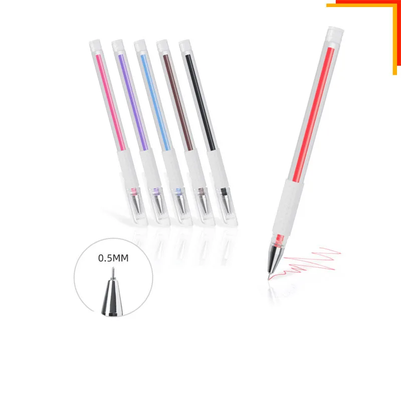 New Position Tattoo Supplies Portable Eyebrow Tattoo Marker Pen Skin Scribe Tool 6 Color Permanent Waterproof Ink Thin Nib Crude