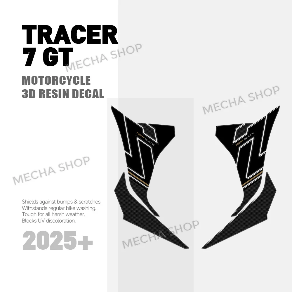 트레이서 7 GT 7GT 2025 2026 액세서리 탱크 패드 연료 탱크 보호 스티커 3D 스티커 그래픽 키트