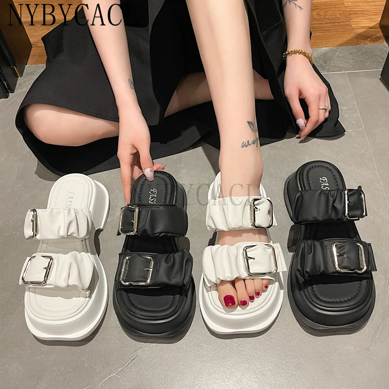 

Clogs With Heel Flat Sandal Shoe Female Sandals Comfort Shoes For Women 2022 Women's Med Clear Heels Thick Flower Ladies New