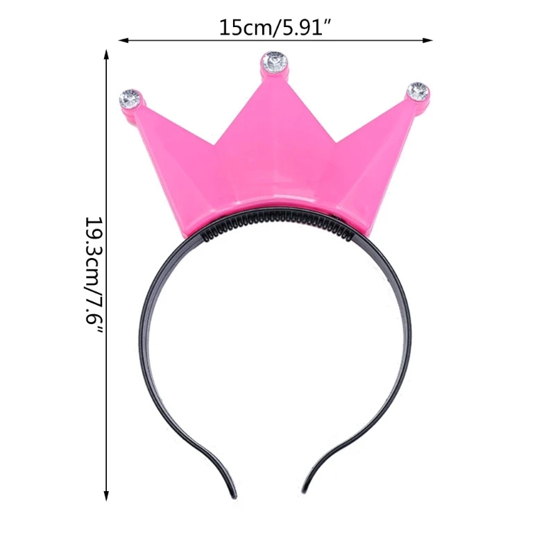 Festival Leuchtender Kopfschmuck Krone Haarband Karneval Party Requisiten Hairhoop Konzert Stirnband – Detail 6