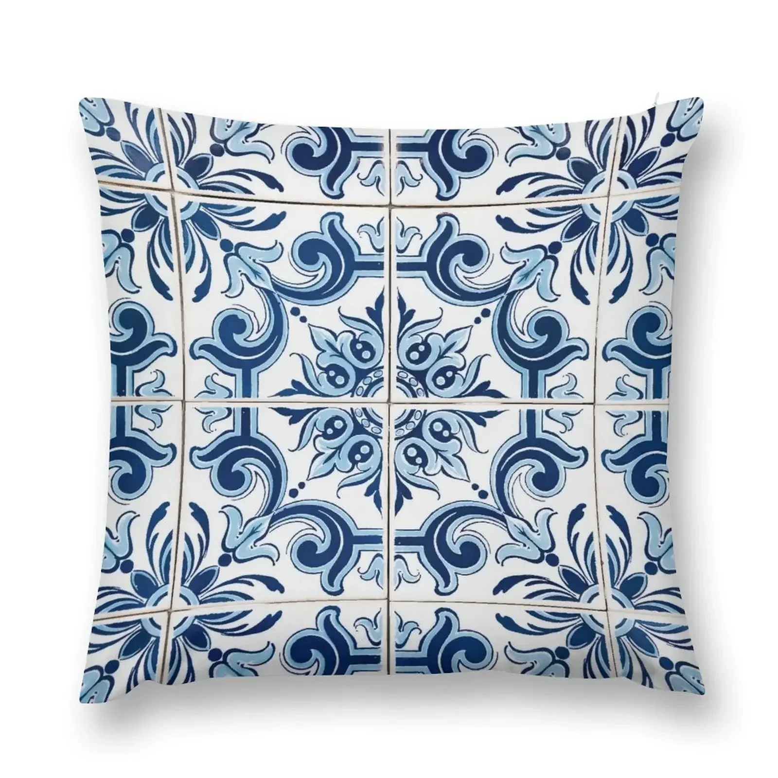 Traditional Portuguese glazed tiles Throw Pillow Sofa Cushion Decorative pillow case pillow