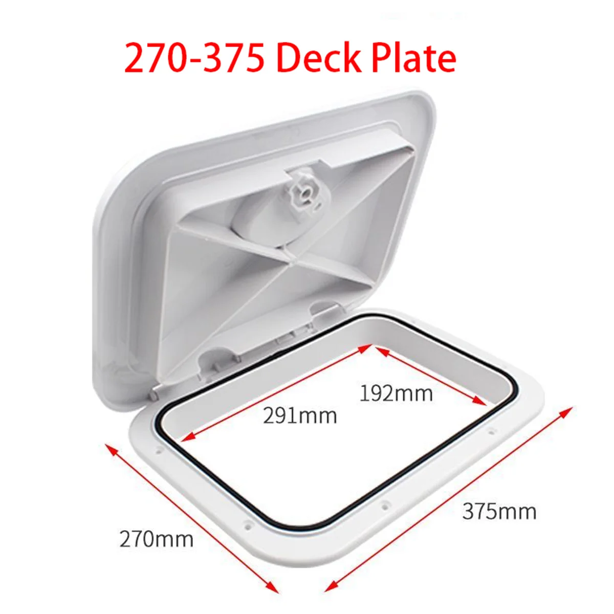 270/375 ABS Anti-Overflow Sealing Cover, Marine Deck Inspection Hatch Cover, Live Fish Box Lid