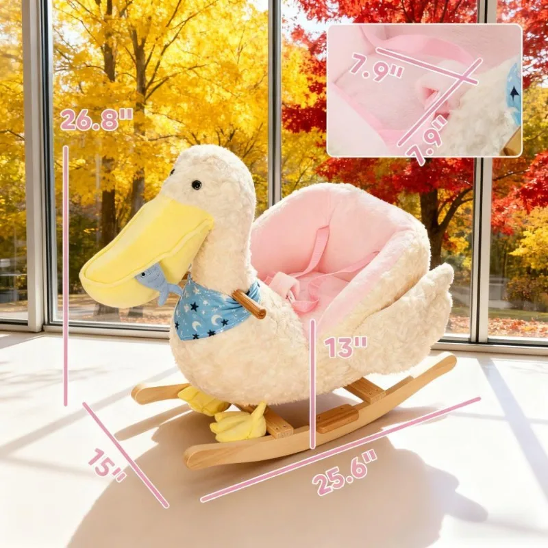 تصميم ممتع بقاعدة قوية للأطفال الصغار، لعبة هزازة رائعة مع آمنة وصديقة للأطفال، لعبة هزازة ناعمة مع هزاز لطيف #6