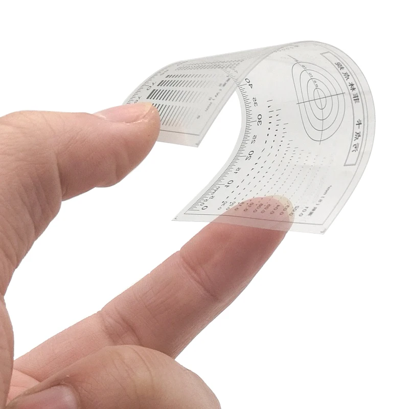 Gauge Point High Quality Durable Practical For Aliexpress Shoppers Gauge Transparent Film Stain Card Practical For Daily Use