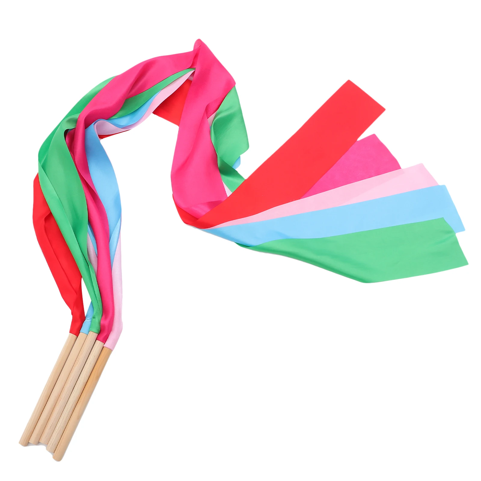 

5 Pcs Multicolor Gymnastics Dance Streamers Ribbons Party Supplies Cloth