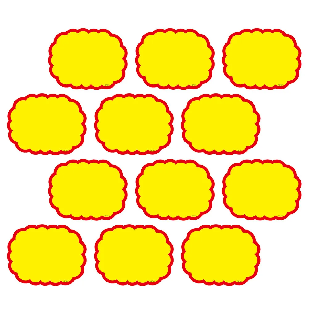 

20Pcs Explosion Shaped Price Label Cards Sturdy Paper Price Tags for Supermarket Retail Stores Promotional Sale Sign Display