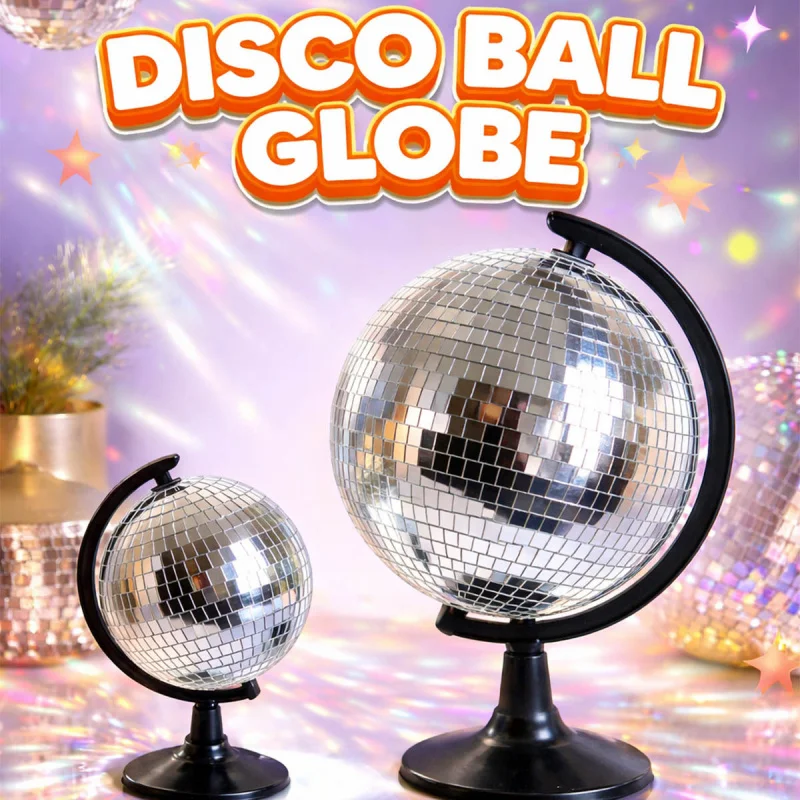 

Disco Globe Innovative Disco Office Desktop Decor Item Reflective Disco Ball Decorative Piece Gift for Ballroom and Bar Props