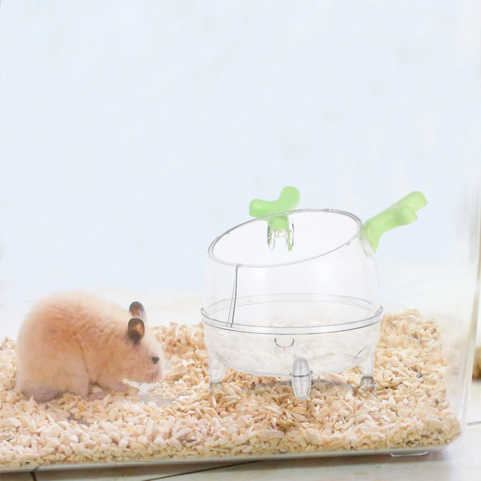 

Hamster Bathroom Toilet 2-In-1 Pet Bath Bowl Sand Box Potty For Small Animals Cage Accessory Dust Bath Tub Gerbil Mouse