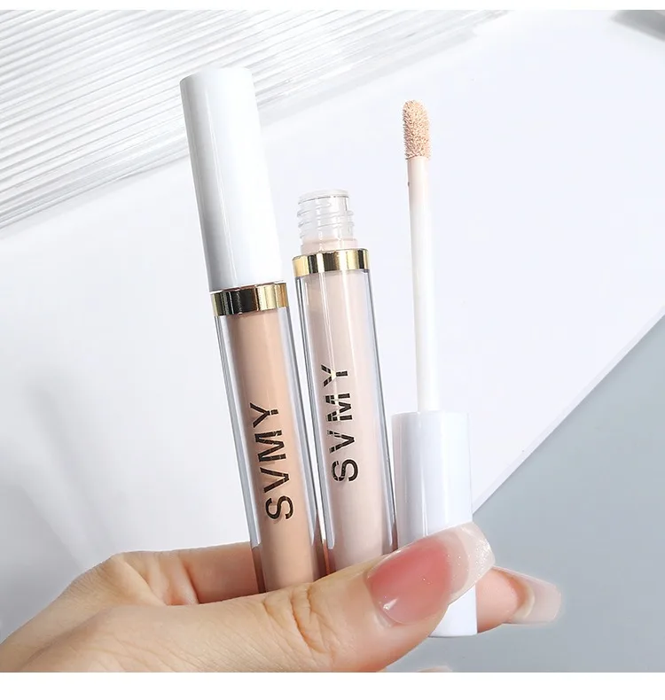 Feuchtigkeitsspendende Aufhellende Concealer-Creme Volle Deckkraft Foundation Abdeckung Akne Augenringe Ölkontrolle Flüssiger Gesichtskontur-Stift – Detail 21