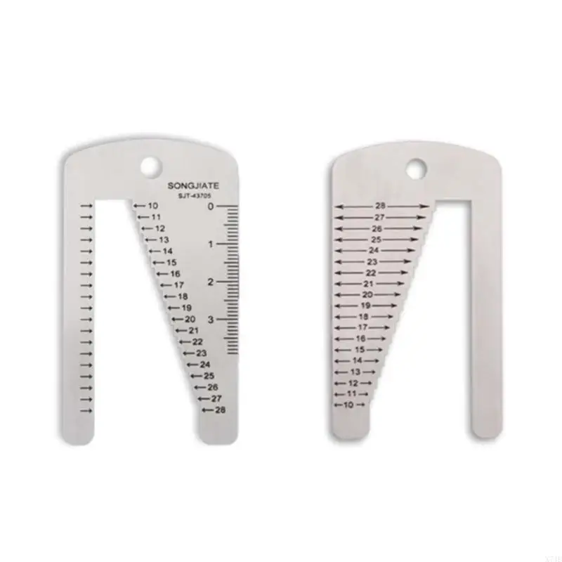 Watchband Ruler for Watch Band Bracelet Repairing Stainless Steel Measuring Tool