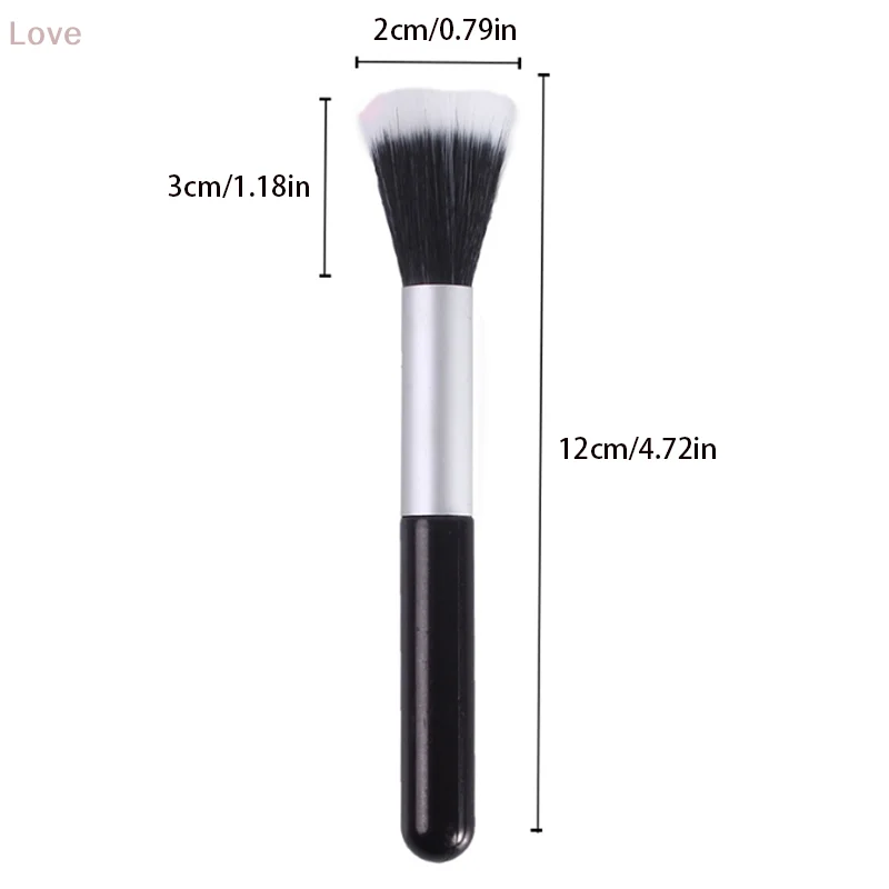 [L&P] 1 個ソフトヘアブラッシャーブラシメイクアップブラシ多機能ブラッシュハイライター部分フェイスパウダースティップリングツール