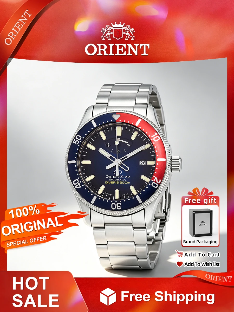Reloj japonés Original Orient star, relojes mecánicos automáticos para hombre, reloj para hombre
