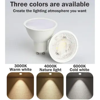 10個裝LED射燈燈泡,GU10接口,功率可選5W、6W、7W、8W、9W,GU10接口,交流電220V/100V,可替代30W、40W、50W鹵素燈,適用於家庭照明。 10 最佳銷售 GU10 220V LED燈 - №4