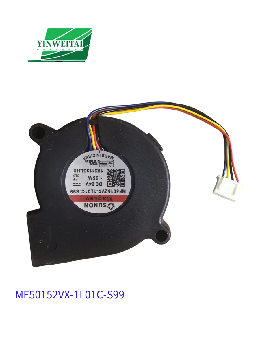 

BH501524M FAN FOR SUNON 50*15mm MF50152VX-1L01C-S99 5015 5cm 24V 1.95W 4-wire PWM blower turbine stage light cooling fan