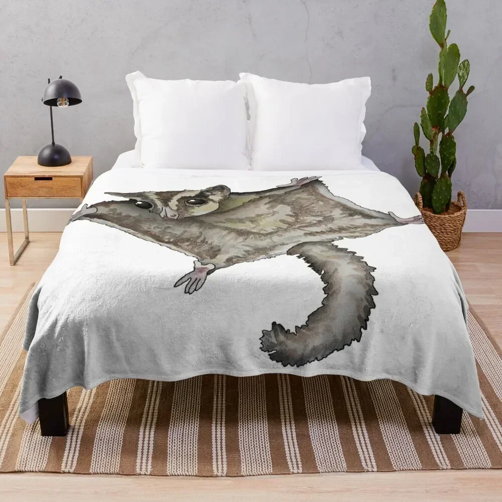 

Flying Sugar Glider Throw Blanket Cozy Warm Blanket for Bed Room Decor