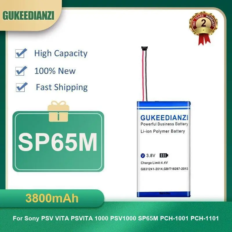 3800mAh SP65M Mobile Phone Battery For Sony PSV VITA PSVITA 1000 PSV1000 SP65M PCH-1001 PCH-1101 High Capacity