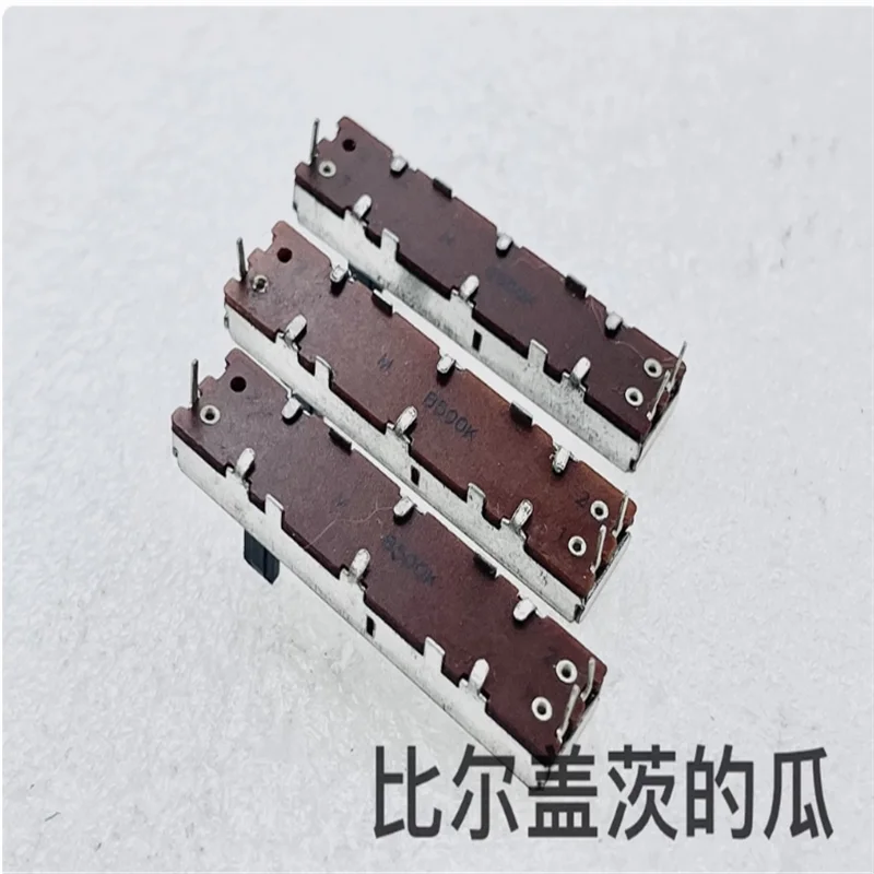 2 PCS straight sliding potentiometers 45mm single link B500K Pioneer mixing console sound volume adjustment shaft length 10mm